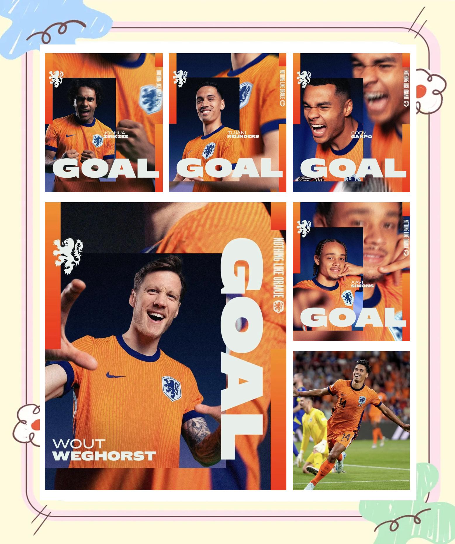 荷兰国家队将迎战挪威国家队争夺本场胜利